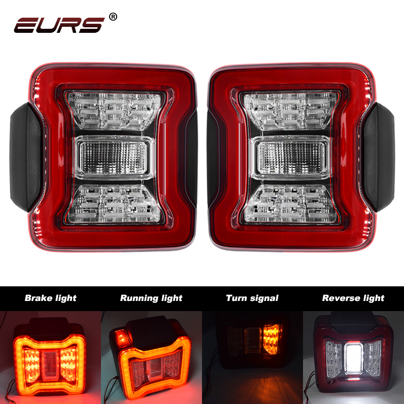 2PCS Car LED Tail Light Assemb - Model Kit Jeep ulasan dan harga