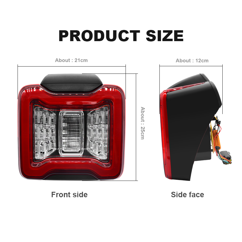 2PCS Car LED Tail Light Assemb - Model Kit Jeep ulasan dan harga