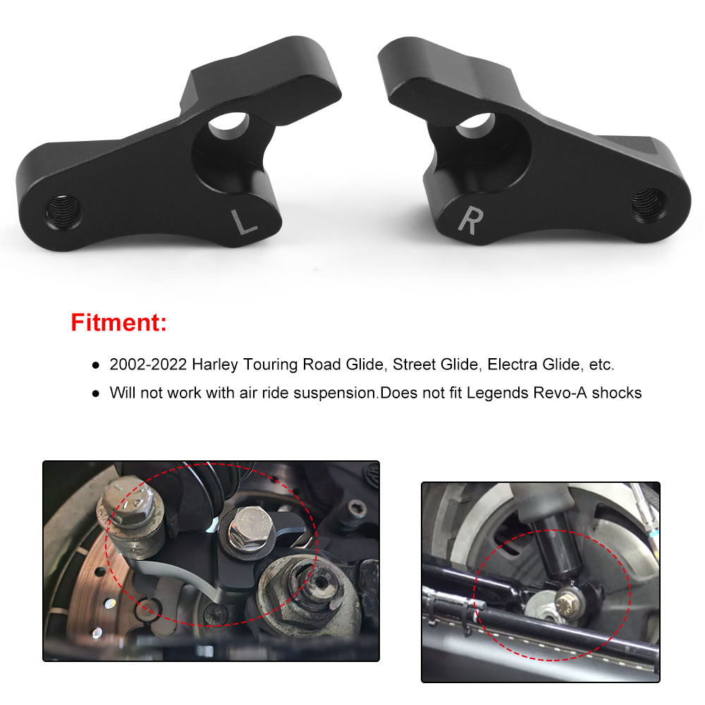 2 Inch Lowering Blocks Kit for - Model Kit Harley Davidson ulasan dan harga