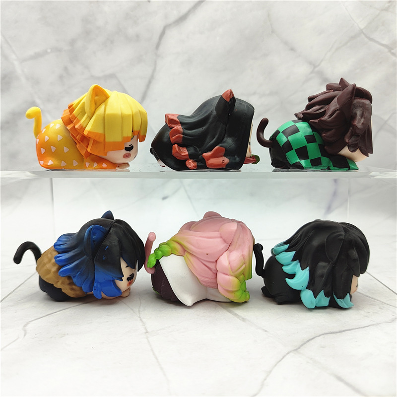 6PCS/Set Anime Demon Slayer Fi - Model Kit Zenitsu ulasan dan harga