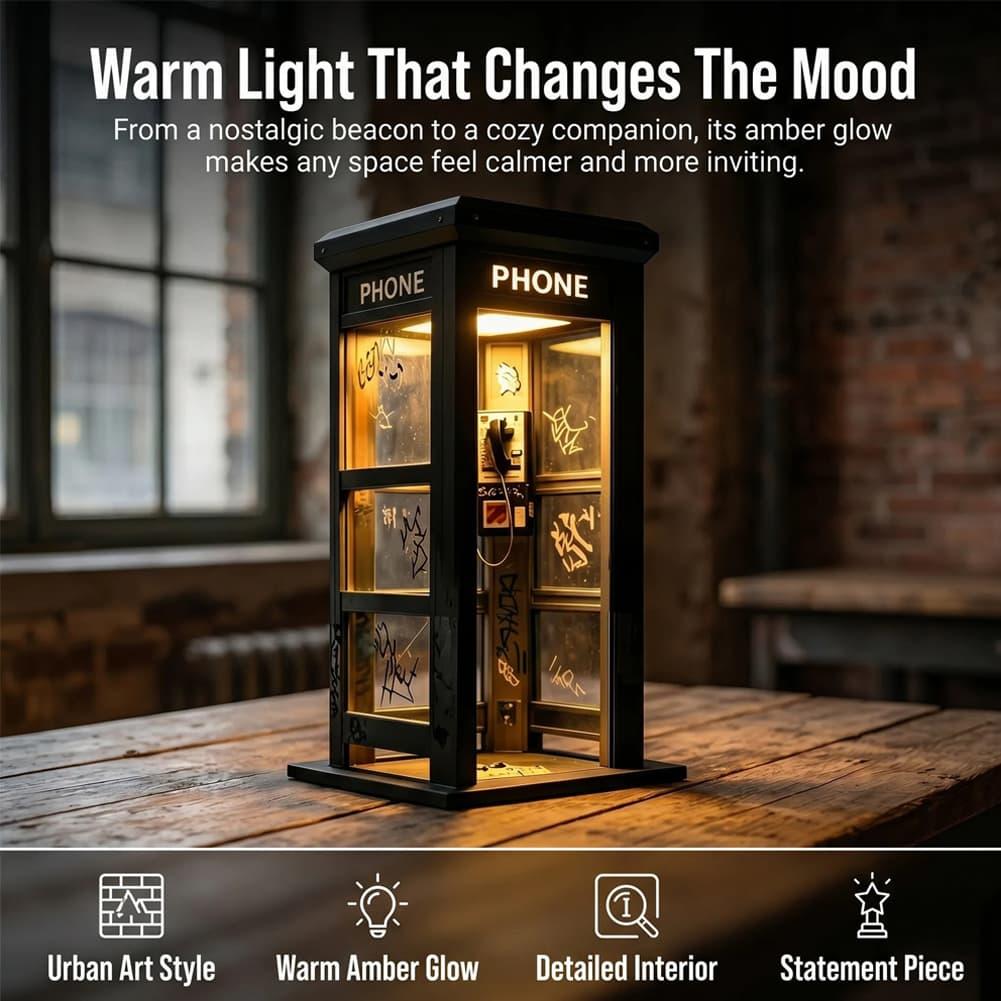 Retro Graffiti Phone Booth Tab - Model Kit Box ulasan dan harga
