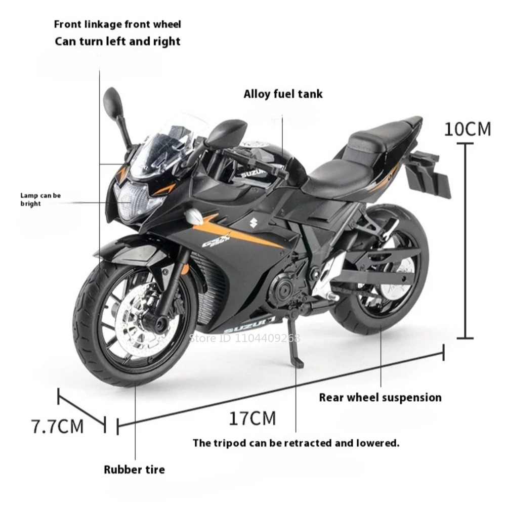 Scale 1:12 Suzuki Hayabusa GSX - Model Kit Aoshima ulasan dan harga