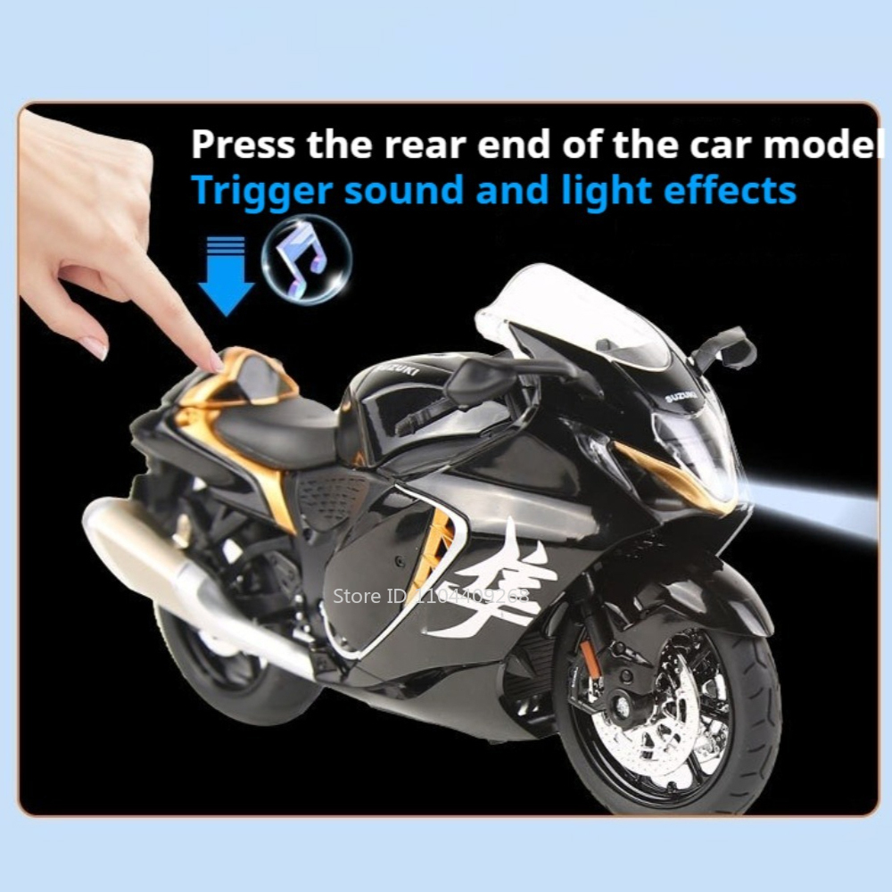 Scale 1:12 Suzuki Hayabusa GSX - Model Kit Aoshima ulasan dan harga