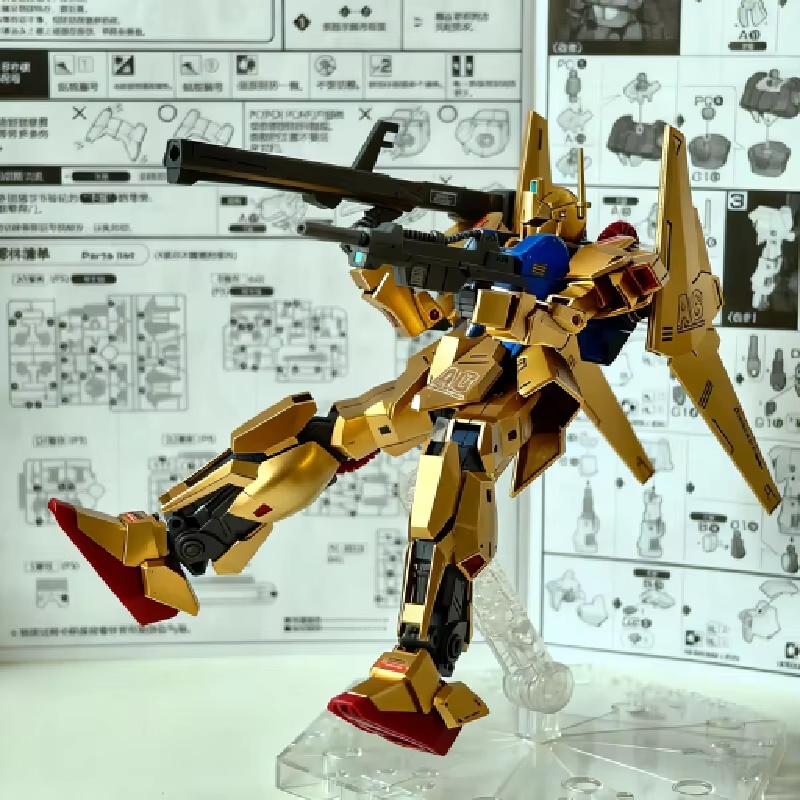 HG 1/144 Spray-Painted Champag - Model Kit Zeta Gundam ulasan dan harga