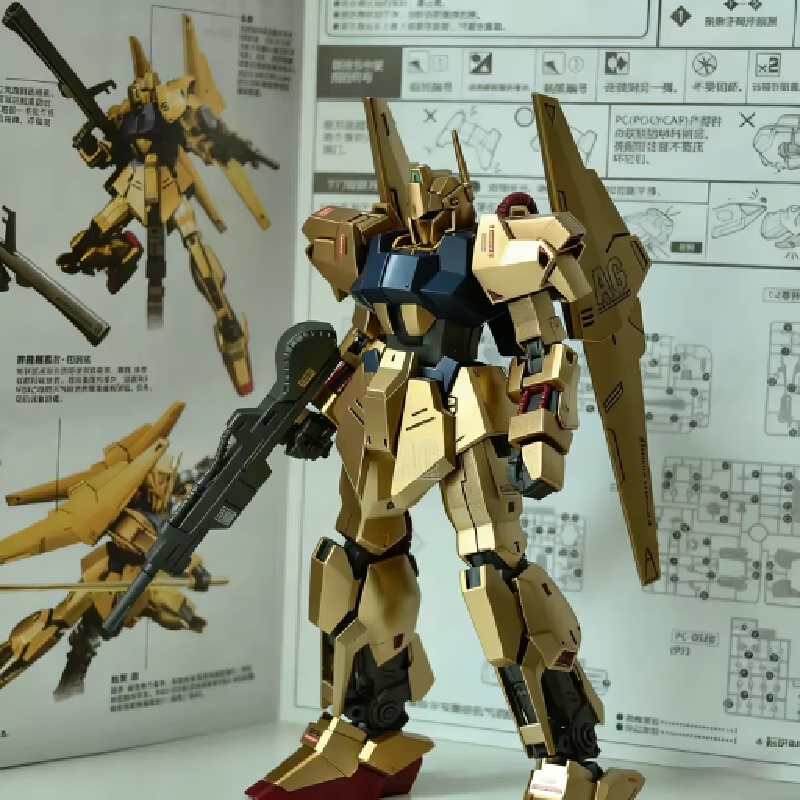 HG 1/144 Spray-Painted Champag - Model Kit Zeta Gundam ulasan dan harga