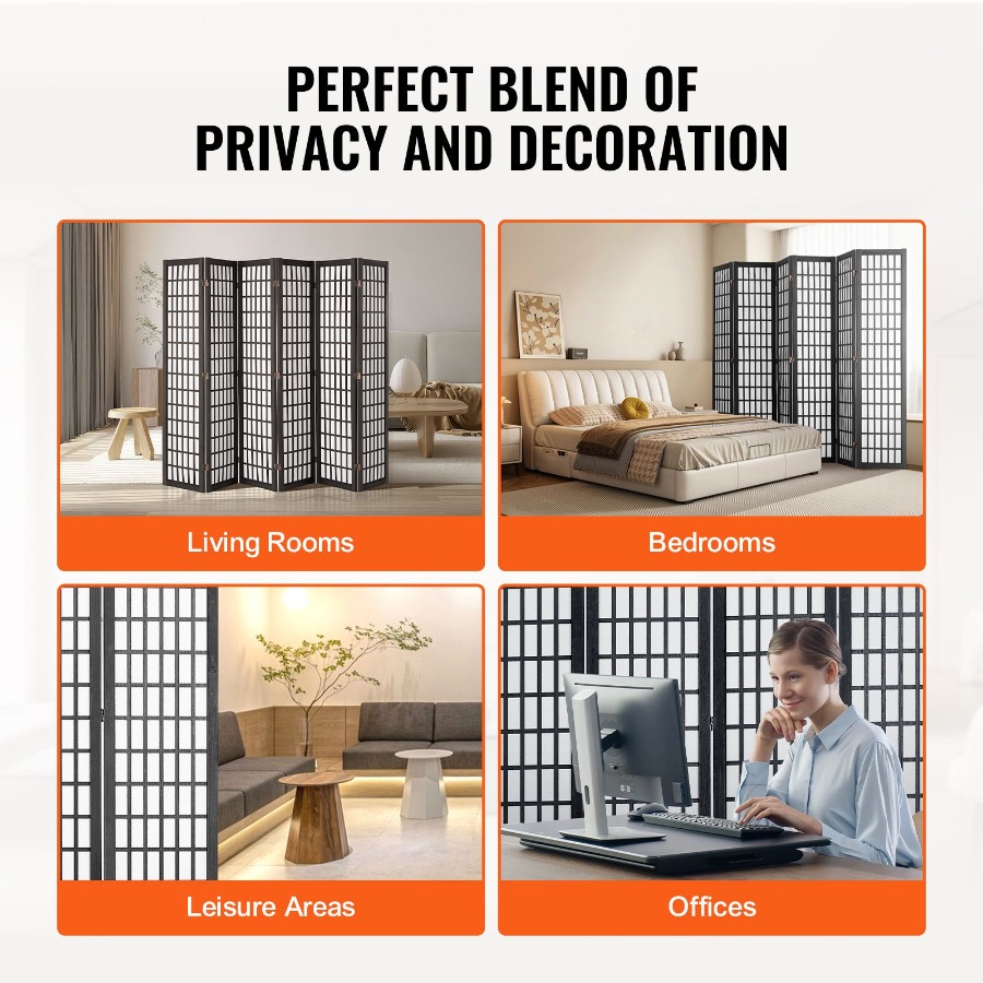 6 Panel Japanese Room Divider  - Panel Line Marker ulasan dan harga
