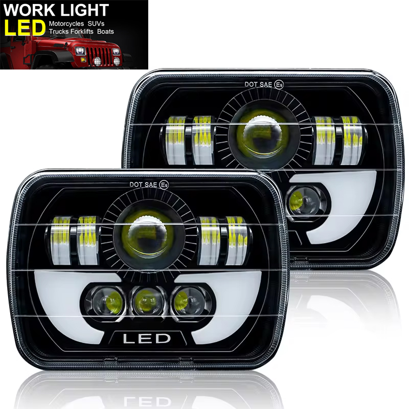 7inch H4 Led Light For Jeep Wr - Model Kit Jeep ulasan dan harga