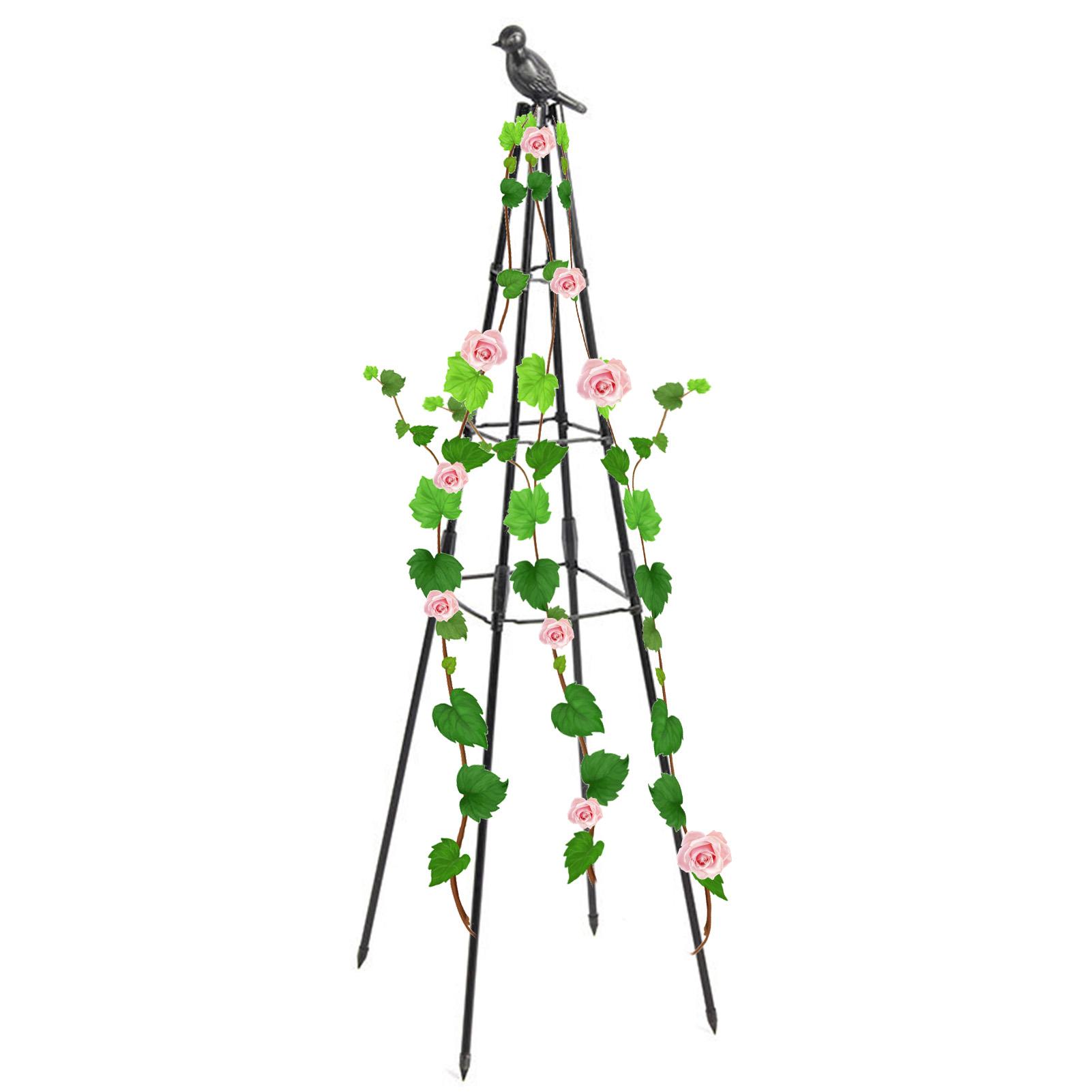 160cm Metal Garden Obelisk Tre - Model Kit Obelisk ulasan dan harga